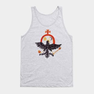 Black Eagle with alchemical sun & moon Tank Top